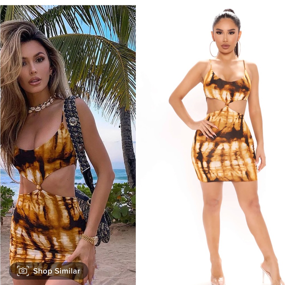 Fashion Nova Lina Tie Dye Dress